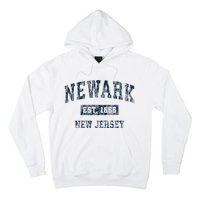 Newark New Jersey Nj Vintage Sports Design Hoodie