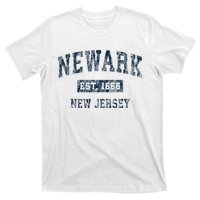 Newark New Jersey Nj Vintage Sports Design T-Shirt