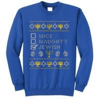 Nice Naughty Jewish Menorah Happy Hanukka Chanukah Holidays  Sweatshirt