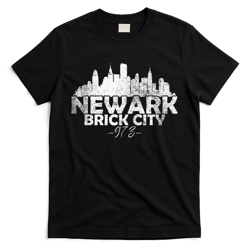 Newark New Jersey Nj Brick City Skyline T-Shirt