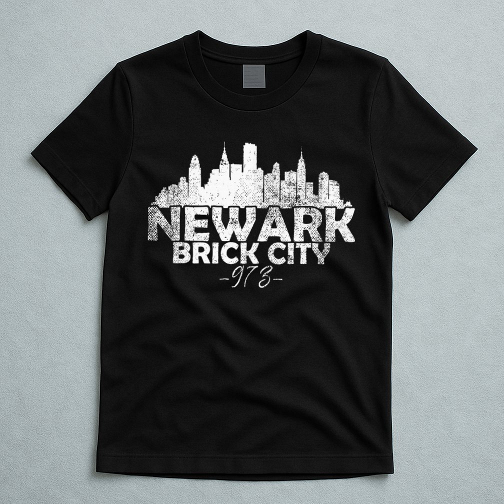 Newark New Jersey Nj Brick City Skyline T-Shirt