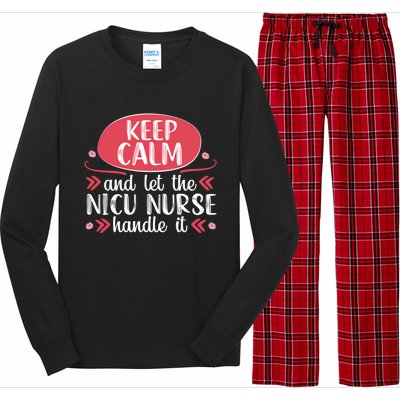 Nicu Nurse Keep Calm Neonatal Nursing Medical Gift Cool Gift Long Sleeve Pajama Set