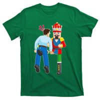 Naughty Nutcracker Kicks & Cracks ManS Nuts T-Shirt