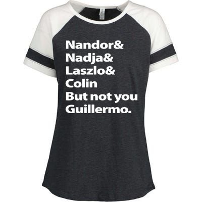 Nandor Nadja Laszlo Colin But Not You Guillermo Enza Ladies Jersey Colorblock Tee