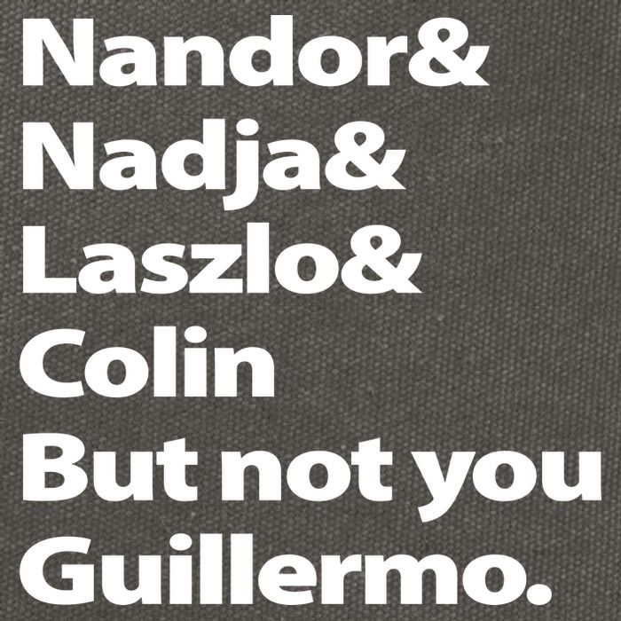 Nandor Nadja Laszlo Colin But Not You Guillermo Cotton Canvas Backpack