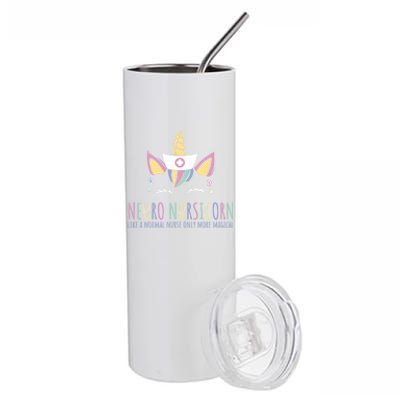 Neuro Nursicorn Like A Normal Nurse Only Way Cooler Cute Gift Stainless Steel Tumbler