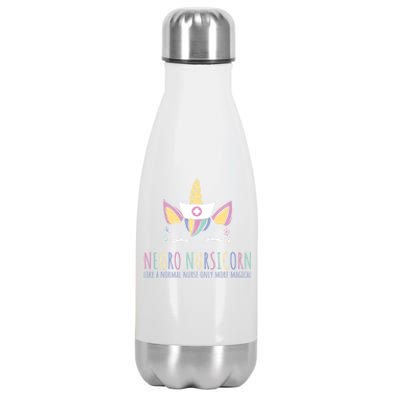 Neuro Nursicorn Like A Normal Nurse Only Way Cooler Cute Gift Stainless Steel Insulated Water Bottle