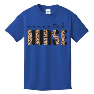 Neonatal Nurse Leopard Print Nicu Rn Hospital Nurse Squad Gift Kids T-Shirt