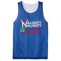 Nice Naughty List My Daughter Made Me Do It Christmas Gift Mesh Reversible Basketball Jersey Tank