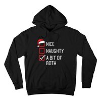 Nice Naughty List A Bit Of Both Christmas Hoodie