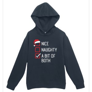 Nice Naughty List A Bit Of Both Christmas Urban Pullover Hoodie