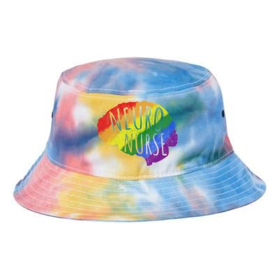 Neuro Nurse Lgbt Brain Cute Gift Tie Dye Newport Bucket Hat