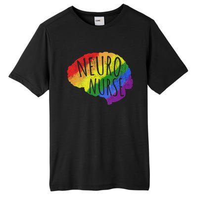 Neuro Nurse Lgbt Brain Cute Gift Tall Fusion ChromaSoft Performance T-Shirt