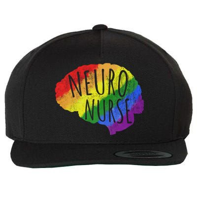 Neuro Nurse Lgbt Brain Cute Gift Wool Snapback Cap