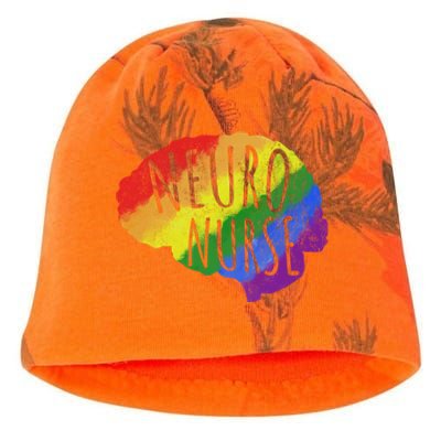 Neuro Nurse Lgbt Brain Cute Gift Kati - Camo Knit Beanie