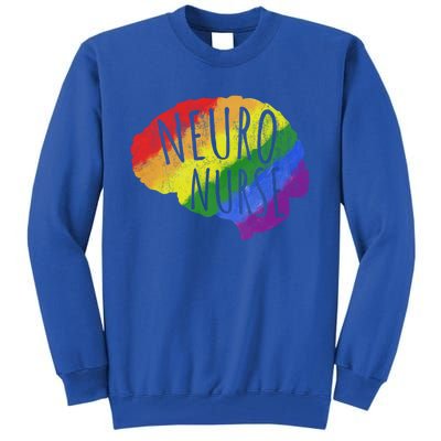 Neuro Nurse Lgbt Brain Cute Gift Tall Sweatshirt