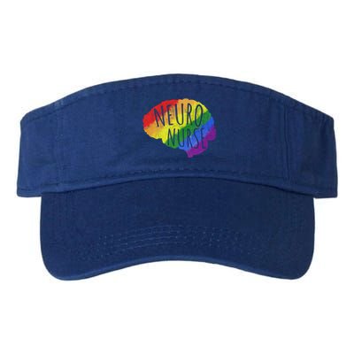 Neuro Nurse Lgbt Brain Cute Gift Valucap Bio-Washed Visor