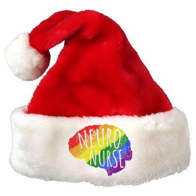 Neuro Nurse Lgbt Brain Cute Gift Premium Christmas Santa Hat