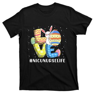 NICU NURSE LIFE Love Easter Day Bunnies Cute Rabbit Eggs T-Shirt