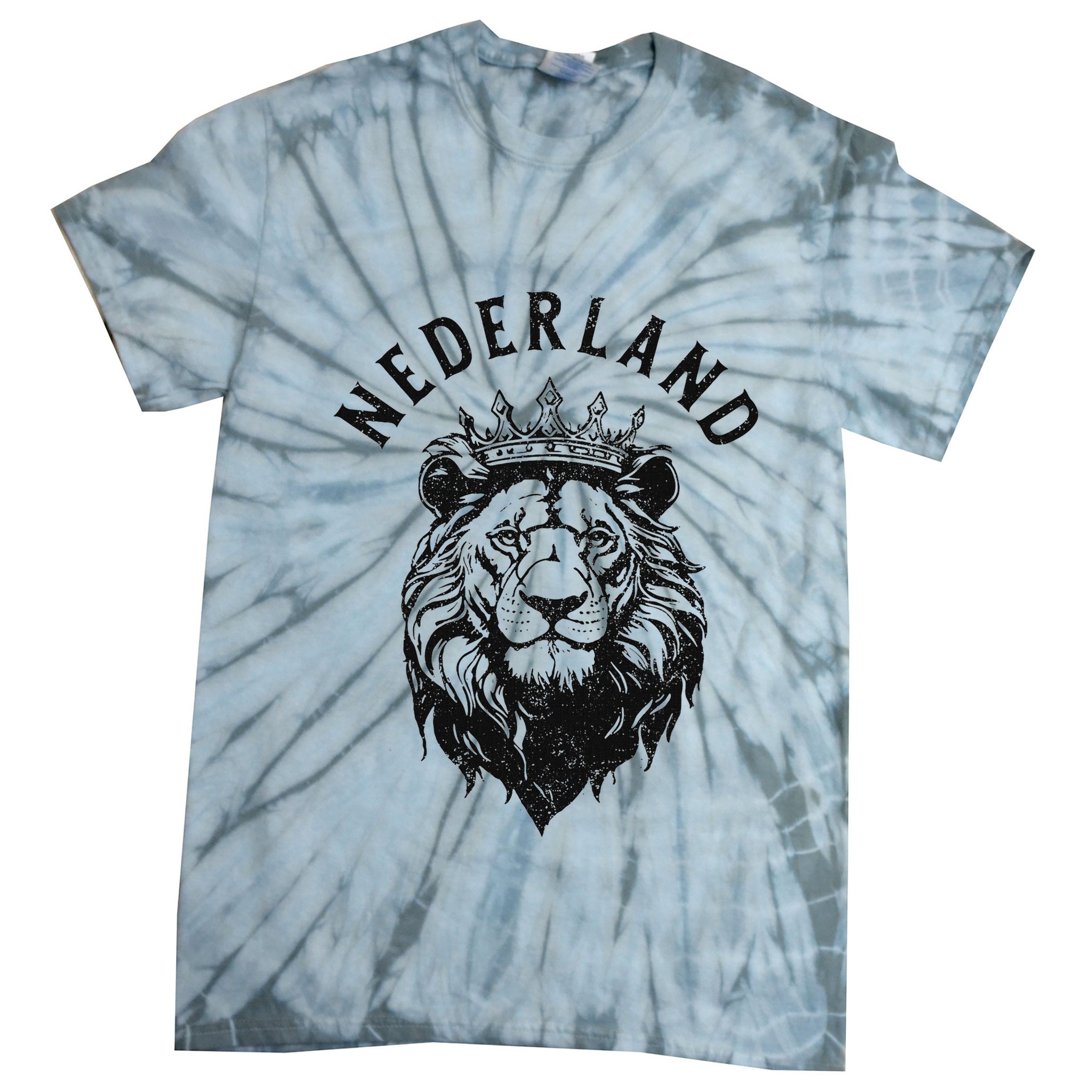 Nederland Netherlands Lion Dutch Holland Vintage Orange Tie-Dye T-Shirt