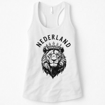 Nederland Netherlands Lion Dutch Holland Vintage Orange Womens Tank Top