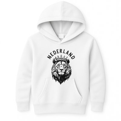 Nederland Netherlands Lion Dutch Holland Vintage Orange Kids Hoodie