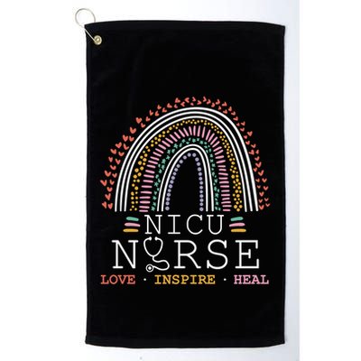 Nicu Nurse Love Inspire Heal Medicine Healthcare Gift Golf Towel