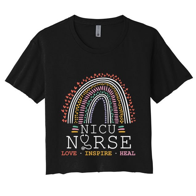 Nicu Nurse Love Inspire Heal Medicine Healthcare Gift Crop Top