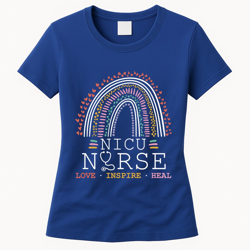Nicu Nurse Love Inspire Heal Medicine Healthcare Gift Womens T-Shirt