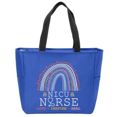 Nicu Nurse Love Inspire Heal Medicine Healthcare Gift Zip Tote Bag