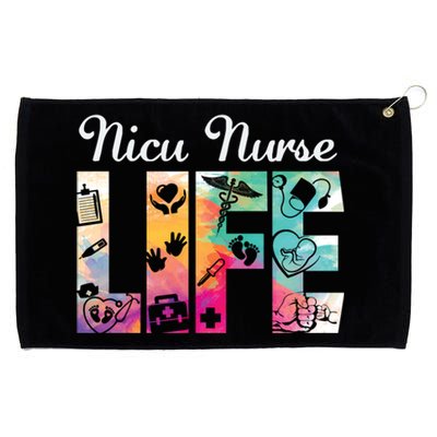 Nicu Nurse Life Watercolor Neonatal Icu Nursing Great Gift Grommeted Golf Towel