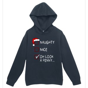 Naughty Nice List Oh Look A Penny Xmas Christmas Funny Gift Urban Pullover Hoodie