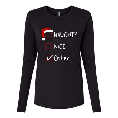 Naughty Nice List Other Funny Xmas Christmas Gift Womens Cotton Relaxed Long Sleeve T-Shirt