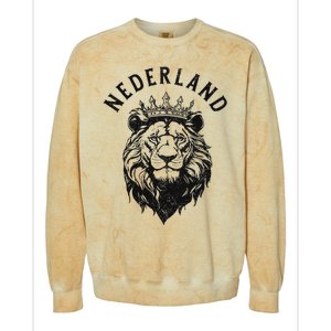 Nederland Netherlands Lion Dutch Holland Colorblast Crewneck Sweatshirt