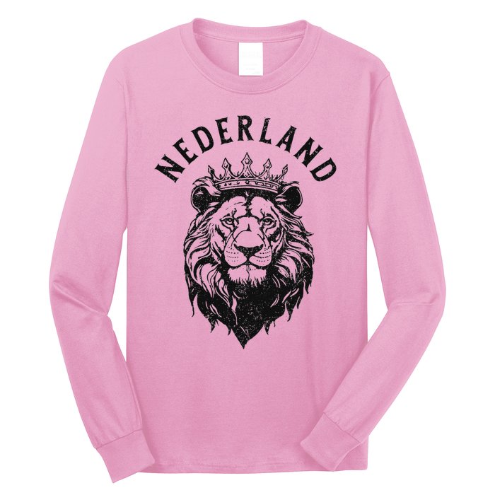 Nederland Netherlands Lion Dutch Holland Long Sleeve Shirt