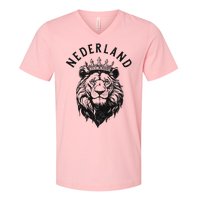 Nederland Netherlands Lion Dutch Holland V-Neck T-Shirt