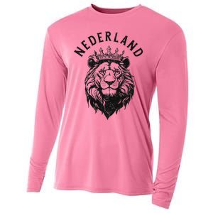 Nederland Netherlands Lion Dutch Holland Cooling Performance Long Sleeve Crew