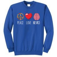 Neuro Nurse Love Peace Neuroscience Brain Nursing Lover Gift Sweatshirt