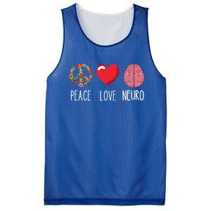 Neuro Nurse Love Peace Neuroscience Brain Nursing Lover Gift Mesh Reversible Basketball Jersey Tank