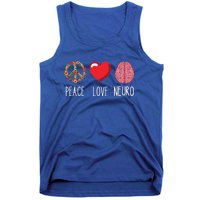 Neuro Nurse Love Peace Neuroscience Brain Nursing Lover Gift Tank Top