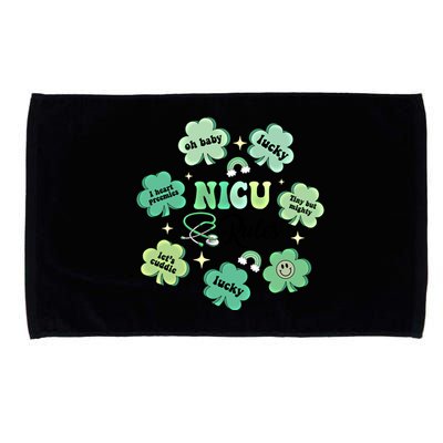 Nicu Nurse Lucky Shamrock Rainbow Happy St Patricks Day Cool Gift Microfiber Hand Towel