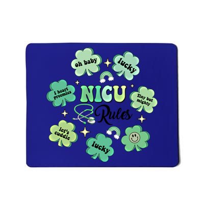 Nicu Nurse Lucky Shamrock Rainbow Happy St Patricks Day Cool Gift Mousepad