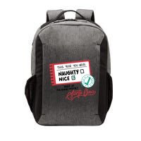 Naughty Nice List Santa Vector Backpack