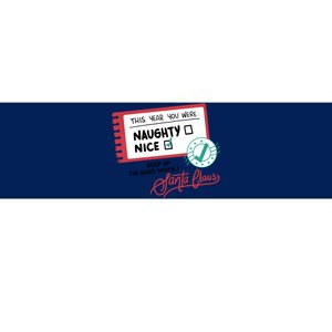 Naughty Nice List Santa Bumper Sticker