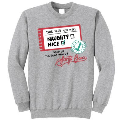 Naughty Nice List Santa Sweatshirt