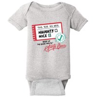 Naughty Nice List Santa Baby Bodysuit