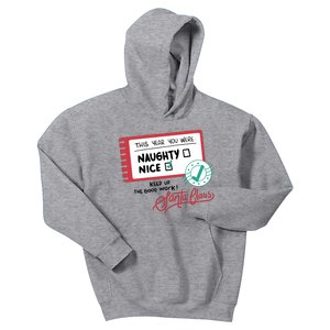 Naughty Nice List Santa Kids Hoodie