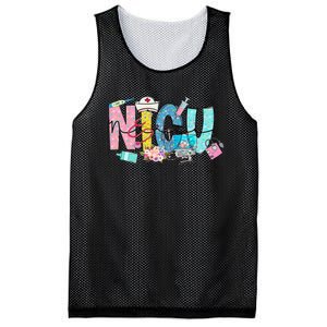 NICU Nurse L&D Neonatal Medical Groovy Mesh Reversible Basketball Jersey Tank