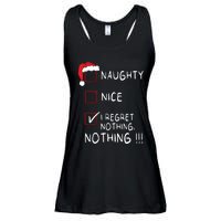 Naughty Nice List I Regret Nothing Xmas Women Christmas Ladies Essential Flowy Tank