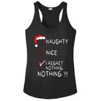 Naughty Nice List I Regret Nothing Xmas Women Christmas Ladies PosiCharge Competitor Racerback Tank